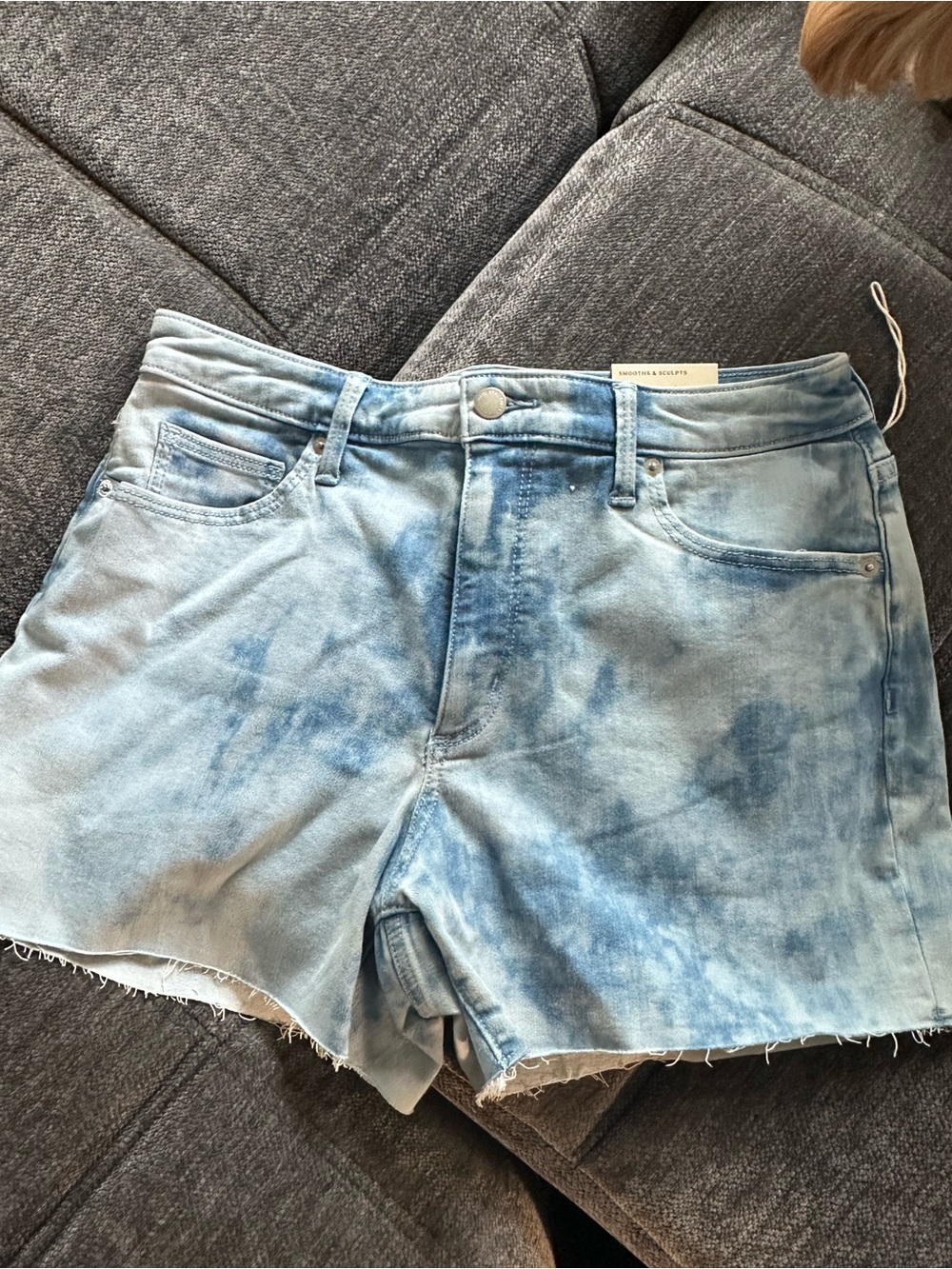 Universal Thread Tie-Dye Light Blue Denim Shorts